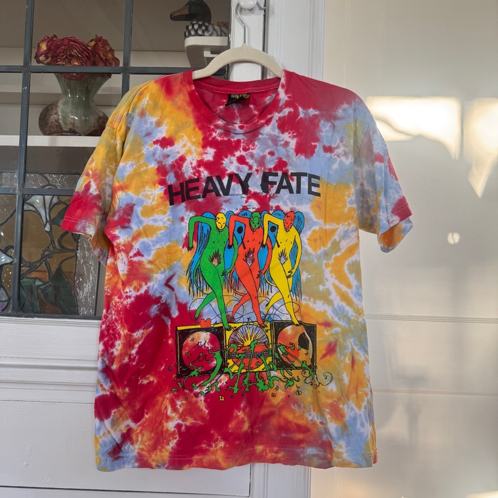 Bon Iver Heavy Fate Salem Lyric Tie-Dye Graphic T-Shirt